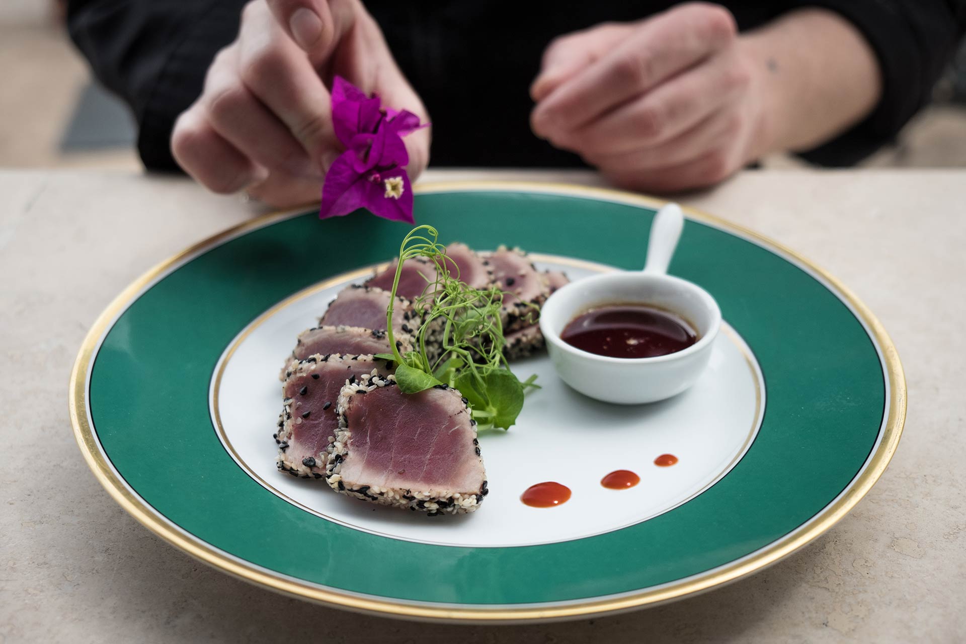 Hotel Locarno Roma Rooftop dining 